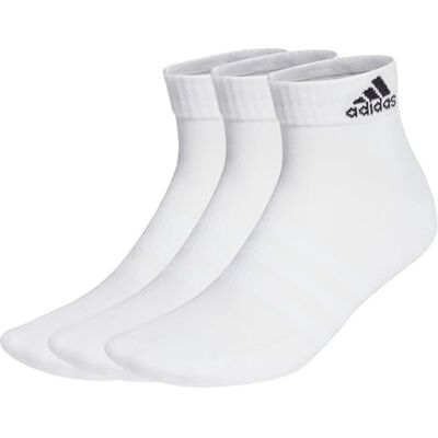 adidas Uniseks-Kind Cushioned Sportswear Ankle Socks 3 Pairs, White/Black, 6-7 Years adidas Uniseks-Kind Cushioned Sportswear Ankle Socks 3 Pairs, White/Black, 6-7 Years