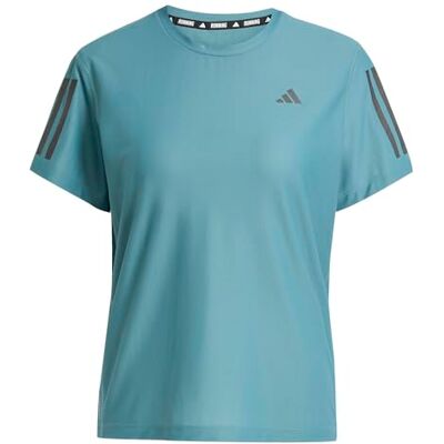 adidas Dames Own The Run Base Tee, Preloved Teal, M adidas Dames Own The Run Base Tee, Preloved Teal, M