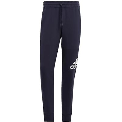 adidas Heren Essentials French Terry Tapered Cuff Logo Pants, Legend Ink, S adidas Heren Essentials French Terry Tapered Cuff Logo Pants, Legend Ink, S