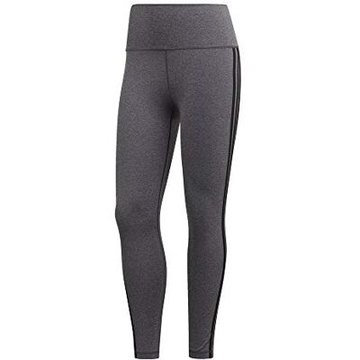 adidas Dames Believe This 3-Stripes 7/8 Panty, grijs/zwart., XXS adidas Dames Believe This 3-Stripes 7/8 Panty, grijs/zwart., XXS