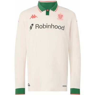 Kappa Kombat 2026 Away OGC Nice LS Act Jersey sportief design verkrijgbaar in verschillende maten/kleuren wit L Kappa Kombat 2026 Away OGC Nice LS Act Jersey sportief design verkrijgbaar in verschillende maten/kleuren wit L