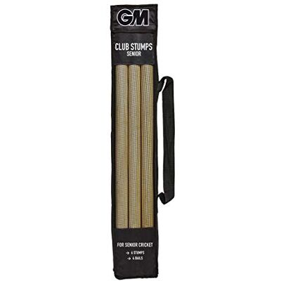 Gunn & Moore Unisex's GM Cricket Stumps, Wit, Heren Gunn & Moore Unisex's GM Cricket Stumps, Wit, Heren