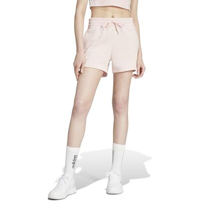 adidas Dames ESSENTIALS SMALL LOGO FLEECE SHORTS, sandy pink, XL adidas Dames ESSENTIALS SMALL LOGO FLEECE SHORTS, sandy pink, XL