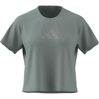adidas Mujer Workout Essentials Big Performance Logo Training T-Shirt, Wonder Sage, XL adidas Mujer Workout Essentials Big Performance Logo Training T-Shirt, Wonder Sage, XL