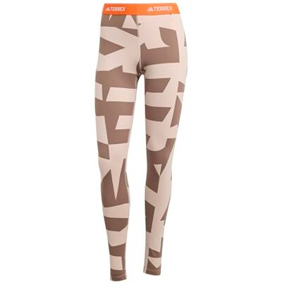 adidas Mujer Multi Synthetic Base Layer Tights, wonder taupe, M adidas Mujer Multi Synthetic Base Layer Tights, wonder taupe, M