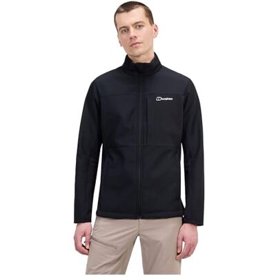 Berghaus Heren Ghlas 3.0 Softshell jas, zwart/zwart, S Berghaus Heren Ghlas 3.0 Softshell jas, zwart/zwart, S