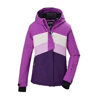 killtec meisjes Ski-jas met sneeuwvanger KSW 196 GRLS SKI JCKT Functioneel jack, gelaste naden, waterdicht, ademend, winddicht, vaste capuchon, elastische manchetten killtec meisjes Ski-jas met sneeuwvanger KSW 196 GRLS SKI JCKT Functioneel jack, gelaste naden, waterdicht, ademend, winddicht, vaste capuchon, elastische manchetten