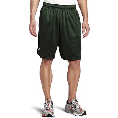 Russell Athletic Heren Mesh Short met zakken, Donkergroen, L Russell Athletic Heren Mesh Short met zakken, Donkergroen, L