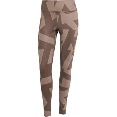 adidas Mujer Terrex Multi Printed Tights, trace brown/earth strata, 8 adidas Mujer Terrex Multi Printed Tights, trace brown/earth strata, 8