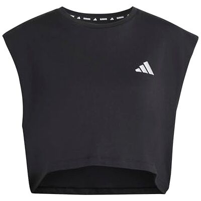adidas dames Adi365 Running Essentials Crop Shirt, black, L adidas dames Adi365 Running Essentials Crop Shirt, black, L