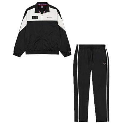 Champion Legacy Modern Sport (220380) Special PolyWarpKnit Semi-dull High-Neck trainingspak, zwart/wit (NBK/WHT), S heren FW24, zwart/wit (NBK/WHT), S Champion Legacy Modern Sport (220380) Special PolyWarpKnit Semi-dull High-Neck trainingspak, zwart/wit (NBK/WHT), S heren FW24, zwart/wit (NBK/WHT), S
