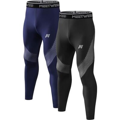 MEETWEE Thermische broek voor heren, thermisch ondergoed, lange panty, warm, compressie, basislaag legging MEETWEE Thermische broek voor heren, thermisch ondergoed, lange panty, warm, compressie, basislaag legging