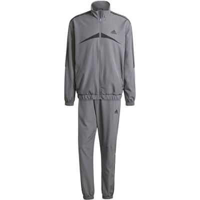 adidas Heren Sportswear Woven Chevron Track Suit, grey five, L adidas Heren Sportswear Woven Chevron Track Suit, grey five, L