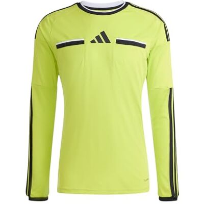 adidas heren Referee 26 Jersey Long Sleeve Shirt, team semi sol yellow/black, XS adidas heren Referee 26 Jersey Long Sleeve Shirt, team semi sol yellow/black, XS