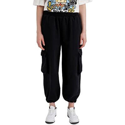 DEFACTO Coool Loose Fit Cargo Pocket Jogger Sweatpants - vrouwelijk - zwart - XS DEFACTO Coool Loose Fit Cargo Pocket Jogger Sweatpants - vrouwelijk - zwart - XS