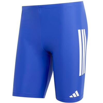 adidas Hombre 3 STRIPES SWIM JAMMERS 8 INCH, semi lucid blue/white, 40 adidas Hombre 3 STRIPES SWIM JAMMERS 8 INCH, semi lucid blue/white, 40