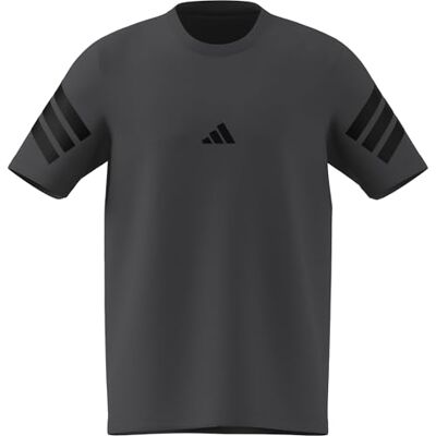 adidas Hombre FUTURE ICONS THREE STRIPES TEE, grey six, XS adidas Hombre FUTURE ICONS THREE STRIPES TEE, grey six, XS