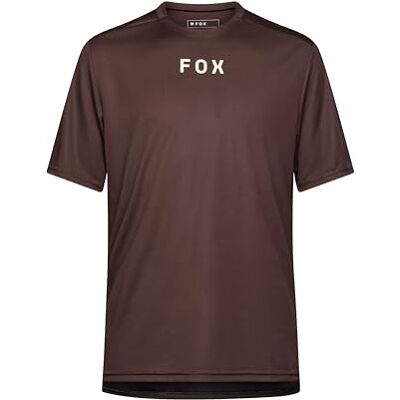 Fox Racing Heren Ranger shirt met korte mouwen, Cacao Woordmerk, S Fox Racing Heren Ranger shirt met korte mouwen, Cacao Woordmerk, S