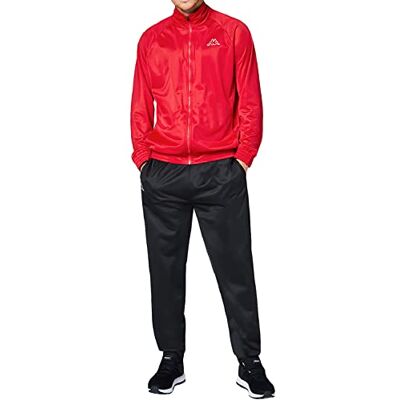 Kappa Villos trainingspak voor heren, comfortabel tracksuit voor sport, vrije tijd en reizen, de joggingbroek en trainingsjack zijn ademend, sneldrogend, maat S-2XL Kappa Villos trainingspak voor heren, comfortabel tracksuit voor sport, vrije tijd en reizen, de joggingbroek en trainingsjack zijn ademend, sneldrogend, maat S-2XL