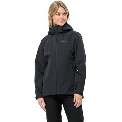 Jack Wolfskin Fernblick 2L JKT W Jas, zwart, L Dames, Zwart, L Jack Wolfskin Fernblick 2L JKT W Jas, zwart, L Dames, Zwart, L