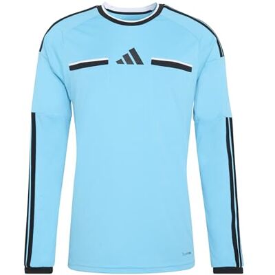 adidas heren Referee 26 Jersey Long Sleeve Shirt, bright cyan/black, 3XL adidas heren Referee 26 Jersey Long Sleeve Shirt, bright cyan/black, 3XL
