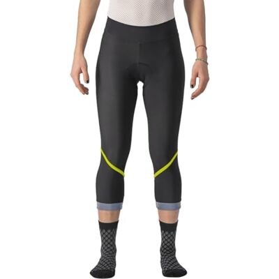 CASTELLI 4522552 VELOCISSIMA TH KNI. Tights Vrouwen Zwart/Elektro-Lime Zilver Ref L CASTELLI 4522552 VELOCISSIMA TH KNI. Tights Vrouwen Zwart/Elektro-Lime Zilver Ref L