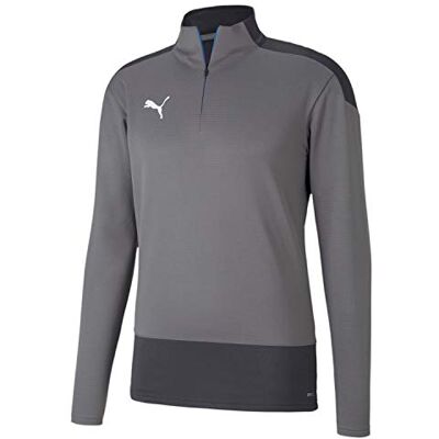PUMA Herren teamGOAL 23 Training 1/4 Zip Top Trainingsoberteil, Steel Gray-Asphalt, S PUMA Herren teamGOAL 23 Training 1/4 Zip Top Trainingsoberteil, Steel Gray-Asphalt, S