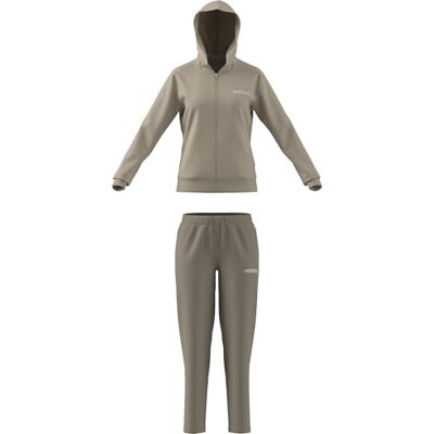 adidas Mujer ESSENTIALS LINEAR TRACKSUIT, Crystal Linen, XS adidas Mujer ESSENTIALS LINEAR TRACKSUIT, Crystal Linen, XS