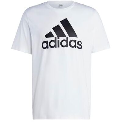 adidas Heren Essentials Single Jersey Big Logo Tee (Plus Size), White, M Extra Tall adidas Heren Essentials Single Jersey Big Logo Tee (Plus Size), White, M Extra Tall