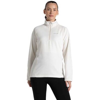 Craghoppers Miska V Half Zip Womens Fleece Jas, Zeezout, 38 Craghoppers Miska V Half Zip Womens Fleece Jas, Zeezout, 38