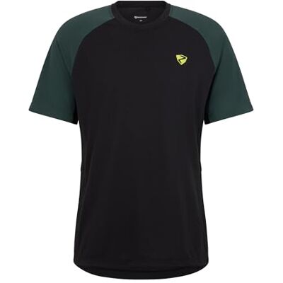 Ziener Heren NEMUEL functioneel shirt fiets outdoor fitness sport ademend, sneldrogend, korte mouwen, zwart, 52 Ziener Heren NEMUEL functioneel shirt fiets outdoor fitness sport ademend, sneldrogend, korte mouwen, zwart, 52