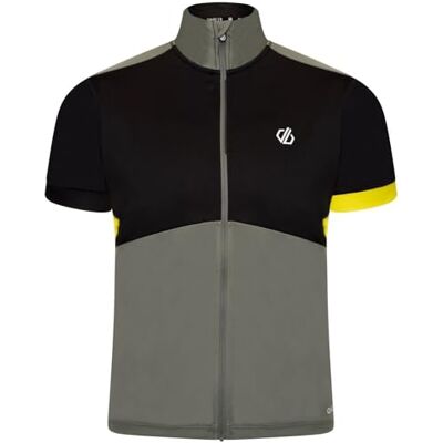 Dare 2b Protraction II Jersey Fiets-T-shirt voor heren Q-Wic Plus lichtgewicht stof met geurafstotende en reflecterende printdetails volledige ventilatierits Sport t-shirt Dare 2b Protraction II Jersey Fiets-T-shirt voor heren Q-Wic Plus lichtgewicht stof met geurafstotende en reflecterende printdetails volledige ventilatierits Sport t-shirt