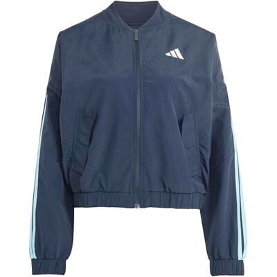 adidas Mujer ESSENTIALS 3-STRIPES WOVEN WINDBREAKER, night navy/icey blue, XL adidas Mujer ESSENTIALS 3-STRIPES WOVEN WINDBREAKER, night navy/icey blue, XL