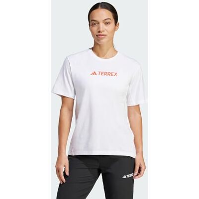 adidas TX Logo - Wit - Dames Trekking T-shirt - XS adidas TX Logo - Wit - Dames Trekking T-shirt - XS