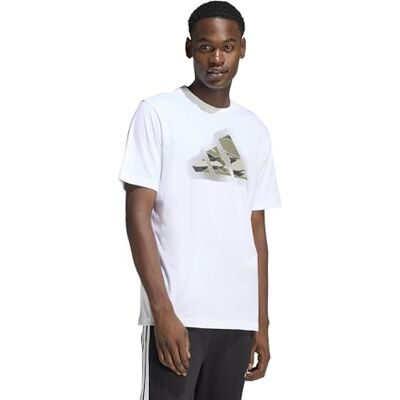 adidas Hombre CAMO MODERN LOGO GRAPHIC T-SHIRT, white, 3XL adidas Hombre CAMO MODERN LOGO GRAPHIC T-SHIRT, white, 3XL
