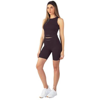 Carlheim Women's Serenita Active Collection Shorts 8", Plum, Medium Carlheim Women's Serenita Active Collection Shorts 8", Plum, Medium