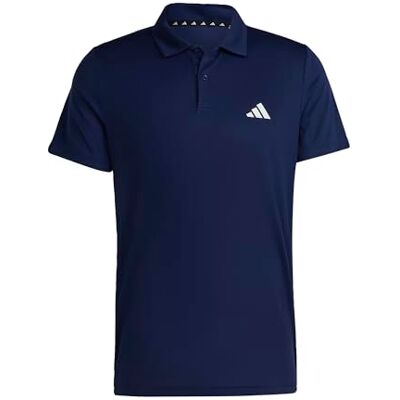 adidas Heren Train Essentials Training Polo Shirt, Dark Blue/White, S Tall adidas Heren Train Essentials Training Polo Shirt, Dark Blue/White, S Tall
