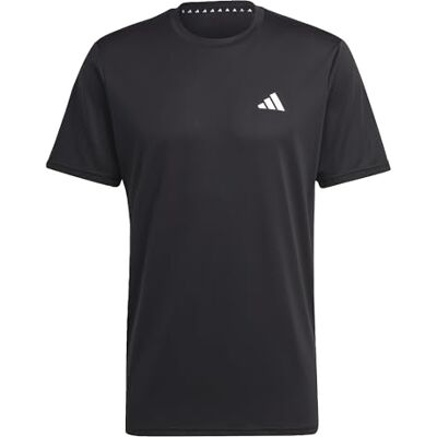 adidas heren Train Essentials Training Shirt, Black/White, M Tall adidas heren Train Essentials Training Shirt, Black/White, M Tall