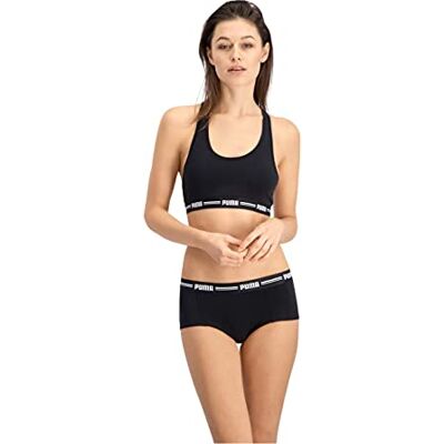 PUMA Dames Short Top Thee-shirt, zwart, XS PUMA Dames Short Top Thee-shirt, zwart, XS