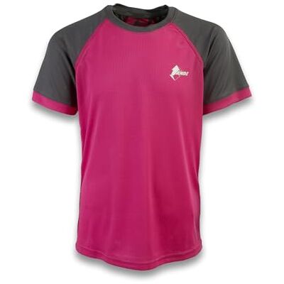 Ande New Pertusio T-shirt voor kinderen, ademend, voor vrije tijd, fuchsia/antraciet, 4 anni Ande New Pertusio T-shirt voor kinderen, ademend, voor vrije tijd, fuchsia/antraciet, 4 anni