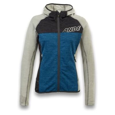 Ande Qualido Full Zip Fleece voor dames, middelzwaar en ademend voor outdoor-activiteiten Ande Qualido Full Zip Fleece voor dames, middelzwaar en ademend voor outdoor-activiteiten
