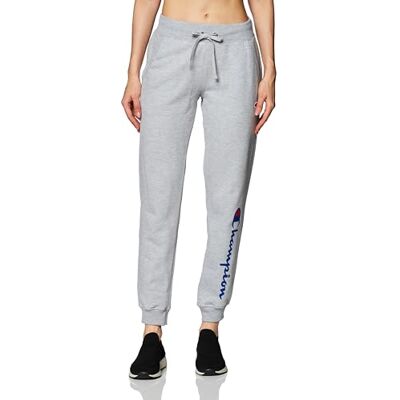 Champion Powerblend Joggingbroek voor dames, grafische trainingsbroek, grijs, XL Champion Powerblend Joggingbroek voor dames, grafische trainingsbroek, grijs, XL