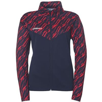 Uhlsport Voetbal Progressive 28 Poly damesjack trainingsjack sportjack sweatshirt zonder capuchon met opstaande kraag en zakken met ritssluiting getailleerde snit Uhlsport Voetbal Progressive 28 Poly damesjack trainingsjack sportjack sweatshirt zonder capuchon met opstaande kraag en zakken met ritssluiting getailleerde snit