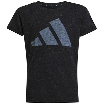 adidas Niñas ESSENTIALS BIG LOGO T-SHIRT, Black/White, 7-8 Years adidas Niñas ESSENTIALS BIG LOGO T-SHIRT, Black/White, 7-8 Years