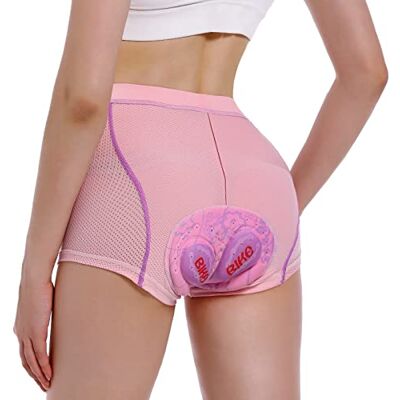 MEETWEE Fietsshorts voor dames, 4D-broek, gevoerd, voor dames, fietsbroek, fietsbroek, onderkleding, fietsen, mountainbike, paardrijden MEETWEE Fietsshorts voor dames, 4D-broek, gevoerd, voor dames, fietsbroek, fietsbroek, onderkleding, fietsen, mountainbike, paardrijden