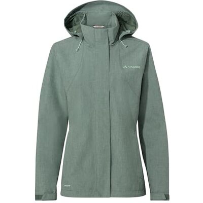 VAUDE Rosemoor Jacket II, regenjas voor dames, waterdicht en ademend, functionele 2-laagse outdoorjas, waterkolom 10.000 mm, overgangsjas of fietsjas VAUDE Rosemoor Jacket II, regenjas voor dames, waterdicht en ademend, functionele 2-laagse outdoorjas, waterkolom 10.000 mm, overgangsjas of fietsjas
