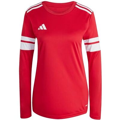 adidas dames Squadra25 Jersey Long Sleeve Shirt, team power red 2/white, L adidas dames Squadra25 Jersey Long Sleeve Shirt, team power red 2/white, L