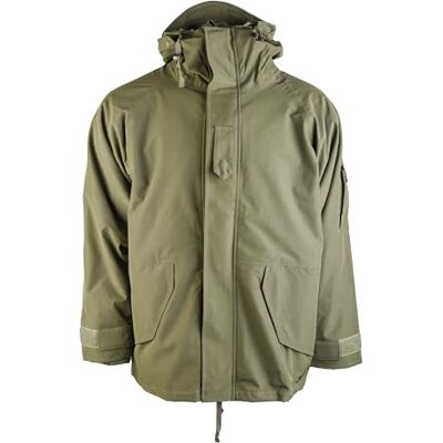 Mil-Tec Trilam nat weer jas w/fleece voering heren, OD groen, 2XL, 10615001-906 Mil-Tec Trilam nat weer jas w/fleece voering heren, OD groen, 2XL, 10615001-906