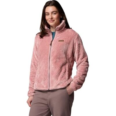 Columbia Dames Fire Side 2 Sherpa volledige rits, volledige rits fleece jas, gum roze, XL Columbia Dames Fire Side 2 Sherpa volledige rits, volledige rits fleece jas, gum roze, XL