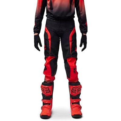 Fox Racing Fox Junior 180 Lean Fluo Rood Y28 broek Fox Racing Fox Junior 180 Lean Fluo Rood Y28 broek